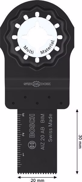 Tauchsägeblatt AIZ 20AB B.20mm Eintauch-T.30mm Starlock 5er Pk