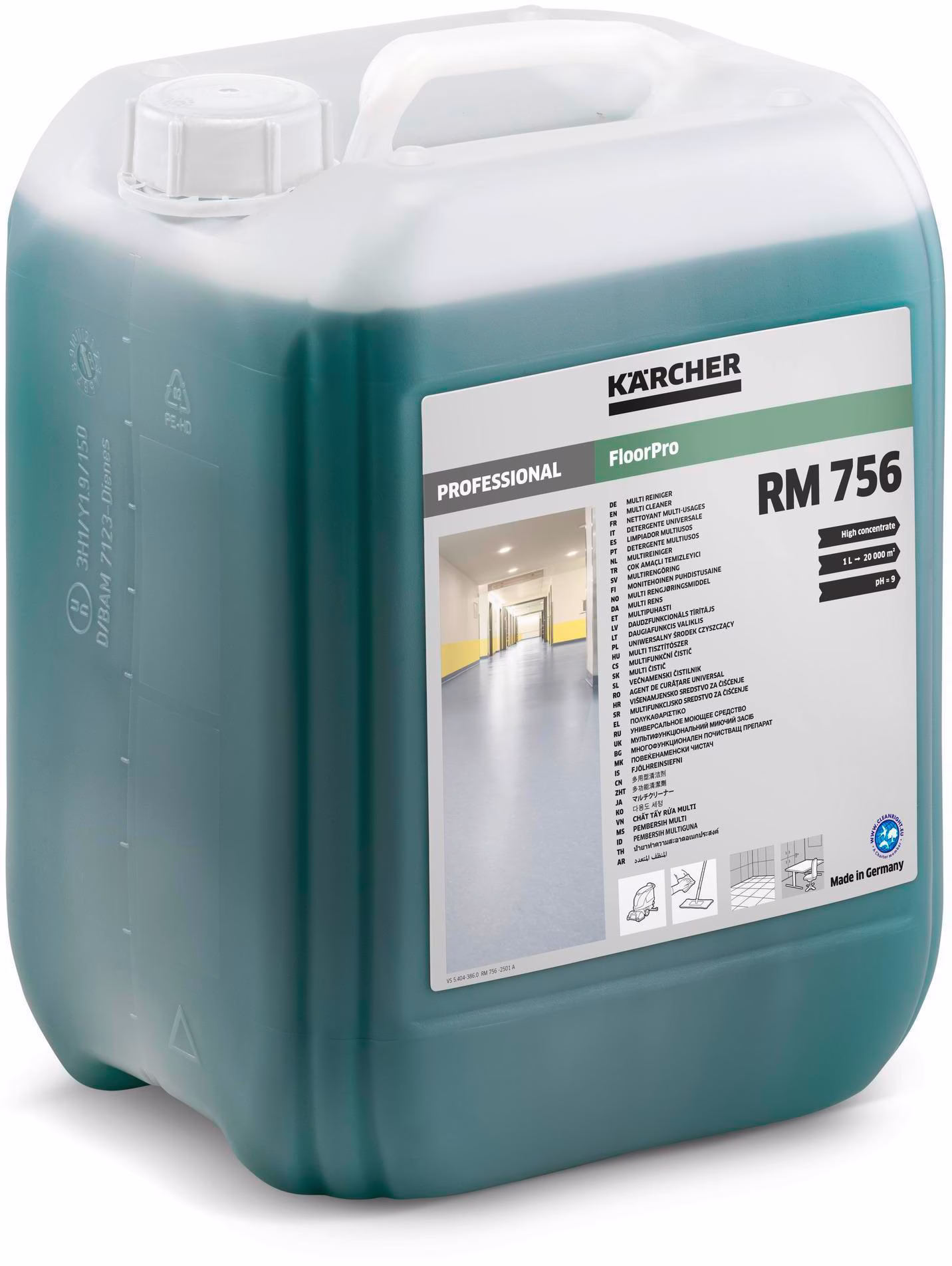 Unterhaltsreiniger Multi Cleaner RM 756 10l grün Konzentrat Kanister