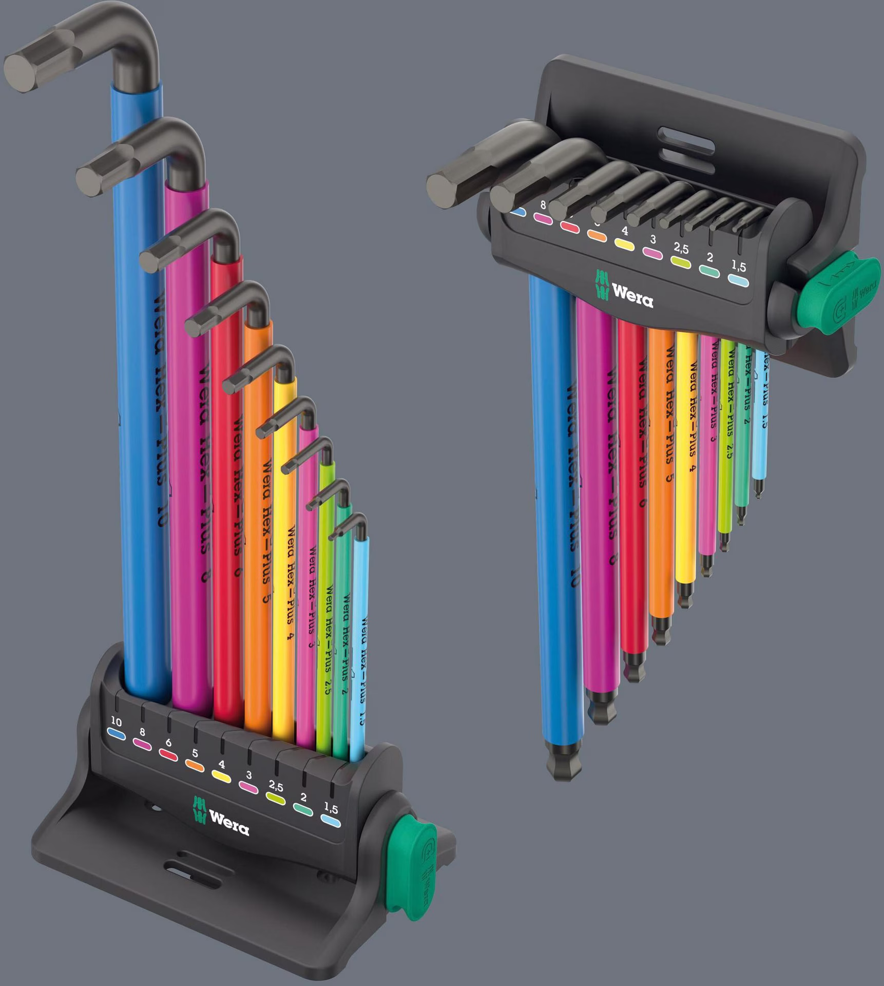 Winkelschraubendrehersatz 950/9 Hex-Plus Multicolour 3 10-tlg.metrisch