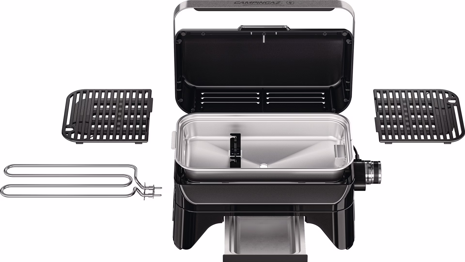 Elektrogrill Attitude 2go Electric Grillrost a.emailliertem Gusseisen