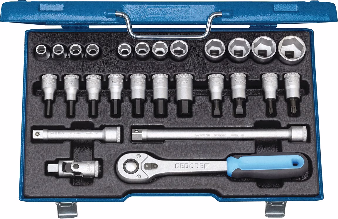Steckschlüsselsatz 19 IMU-10 27-tlg.1/2 Zoll SW 10-30mm Z.32 6KT