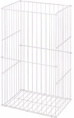 Satino Abfallsammler 330110 Draht groß 60 Liter weiß
