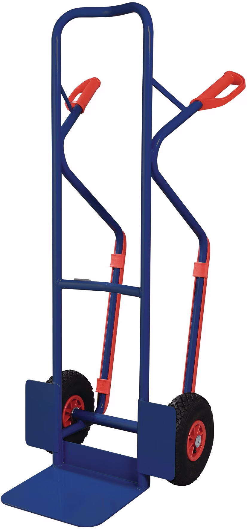 Stapelkarre mit Kufen Höhe 1300 mm Schaufel-L250xB320mm saphirblau, RAL 5003 TECWERK