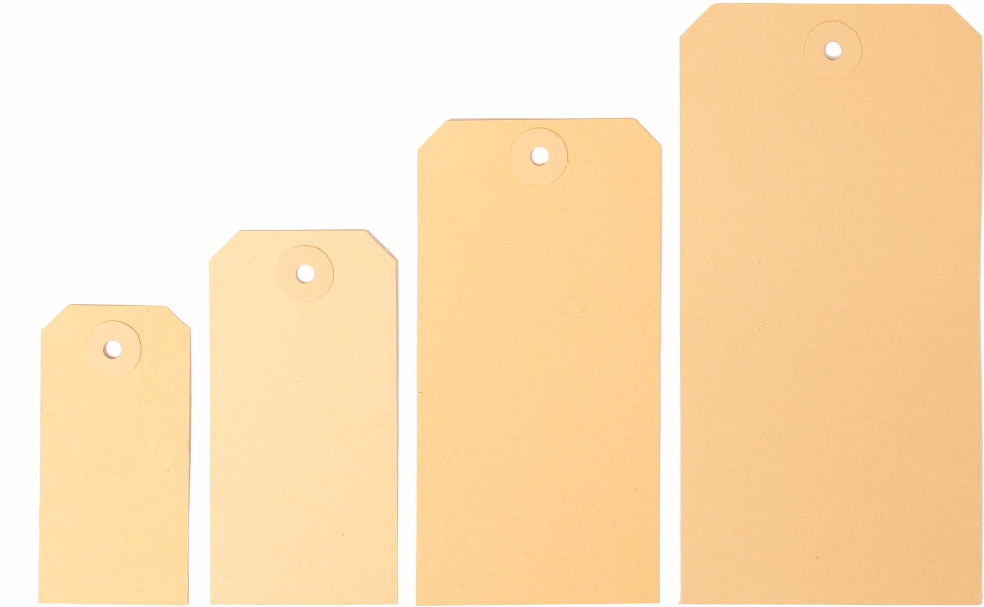 Etiketten m.Anhängeöse Maße 40x80mm Qualität 190g/qm altweiß