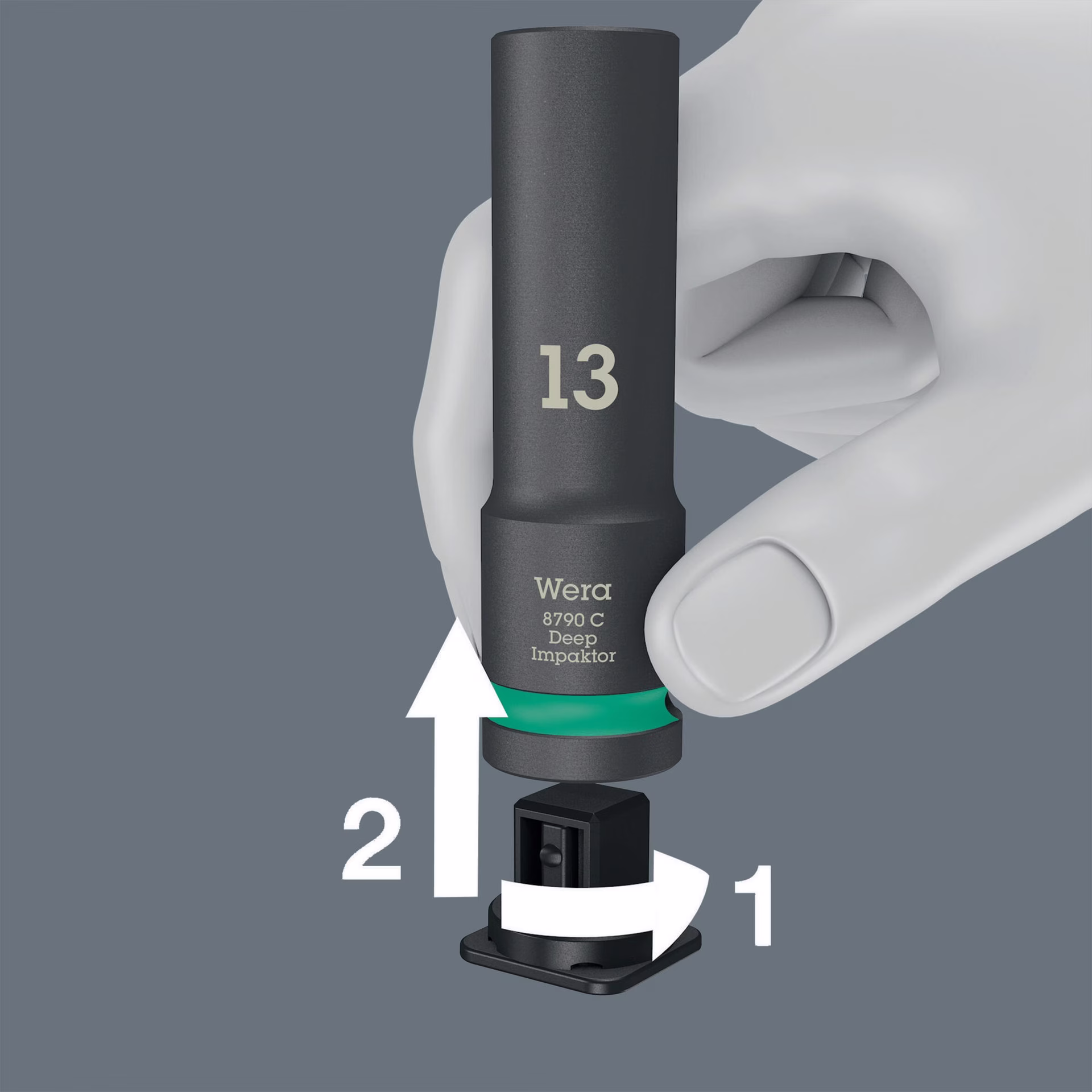 Kraftsteckschlüsselsatz 8790 C Impaktor Deep Set 1 11-tlg.1/2 Zoll lang,6-kant
