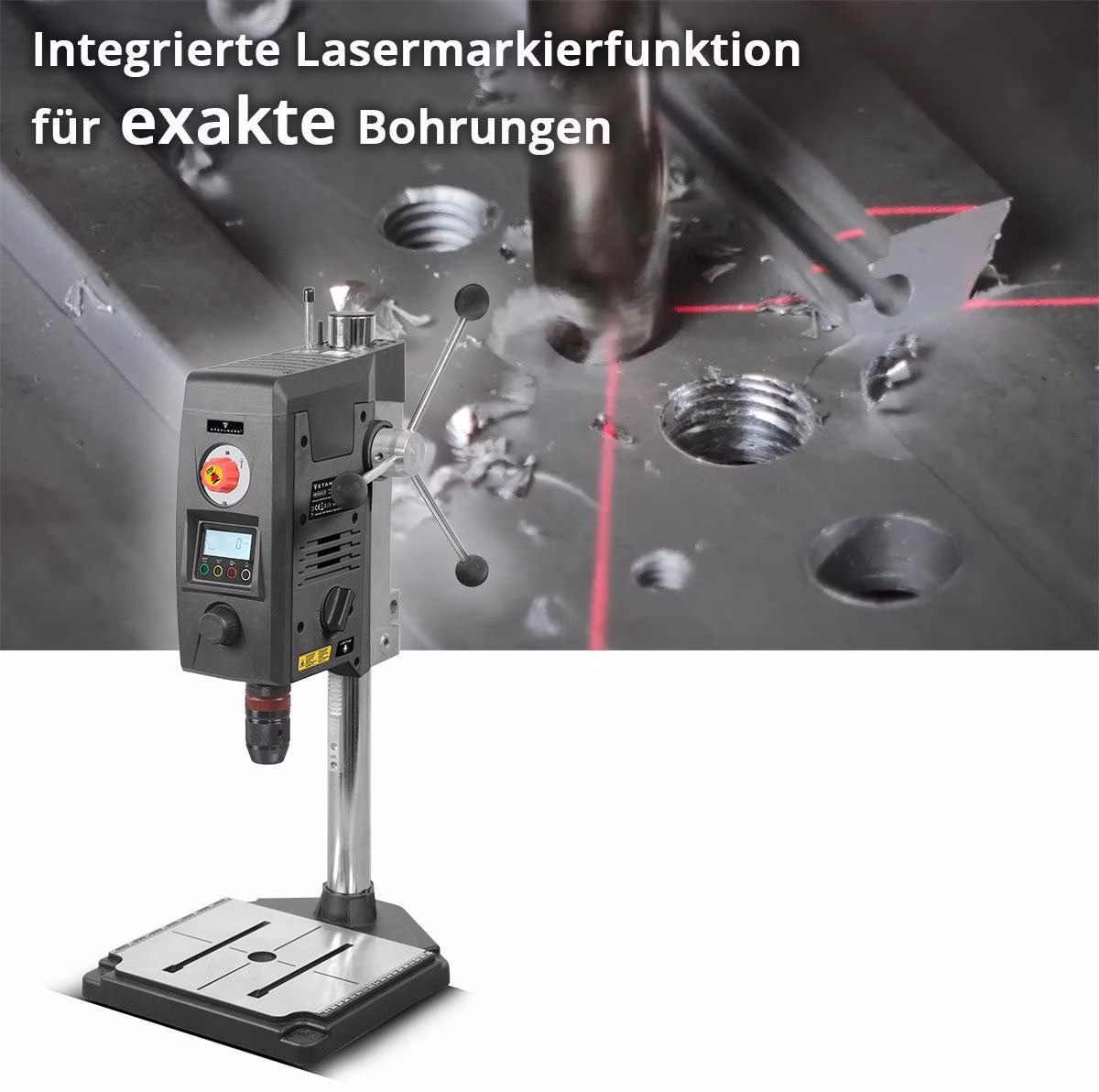 Tischbohrmaschine MBD-800 ST Digital 800 Watt