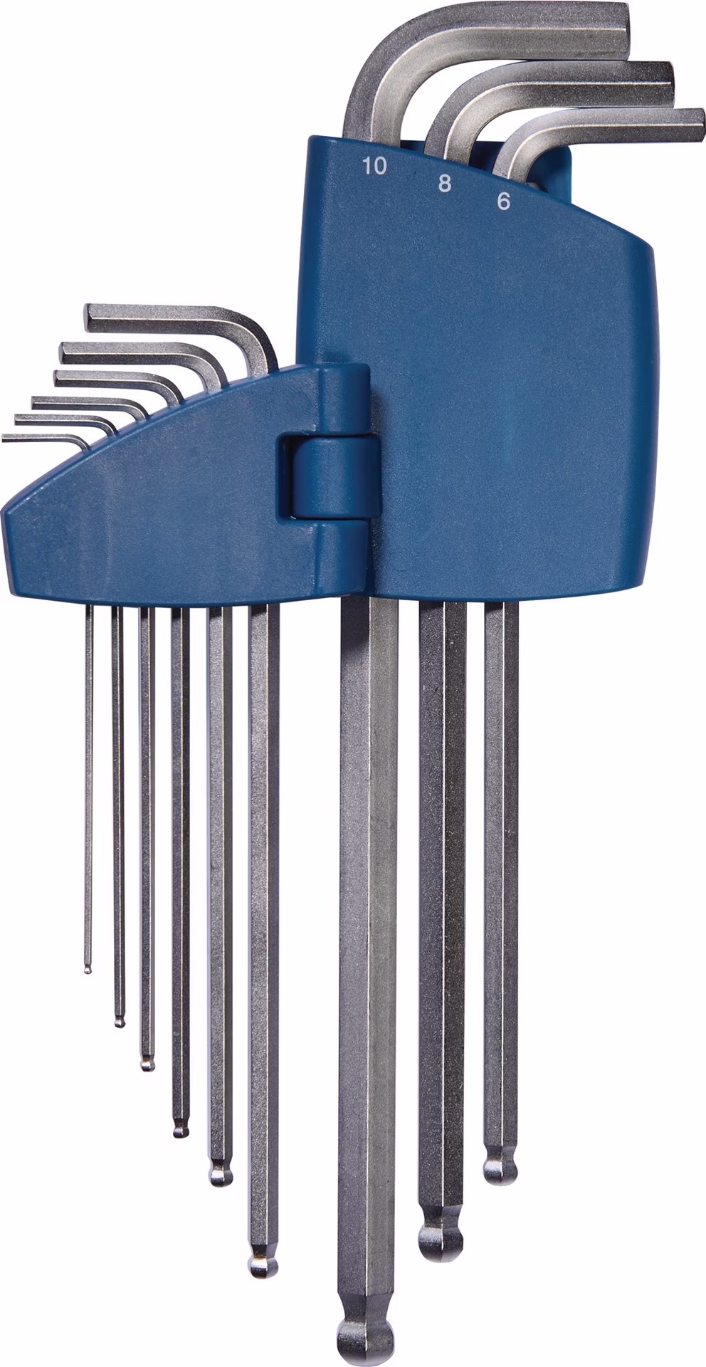 Winkelschraubendrehersatz 9-tlg.Ku.-Halter SW 1,5-10mm lang Kugelk