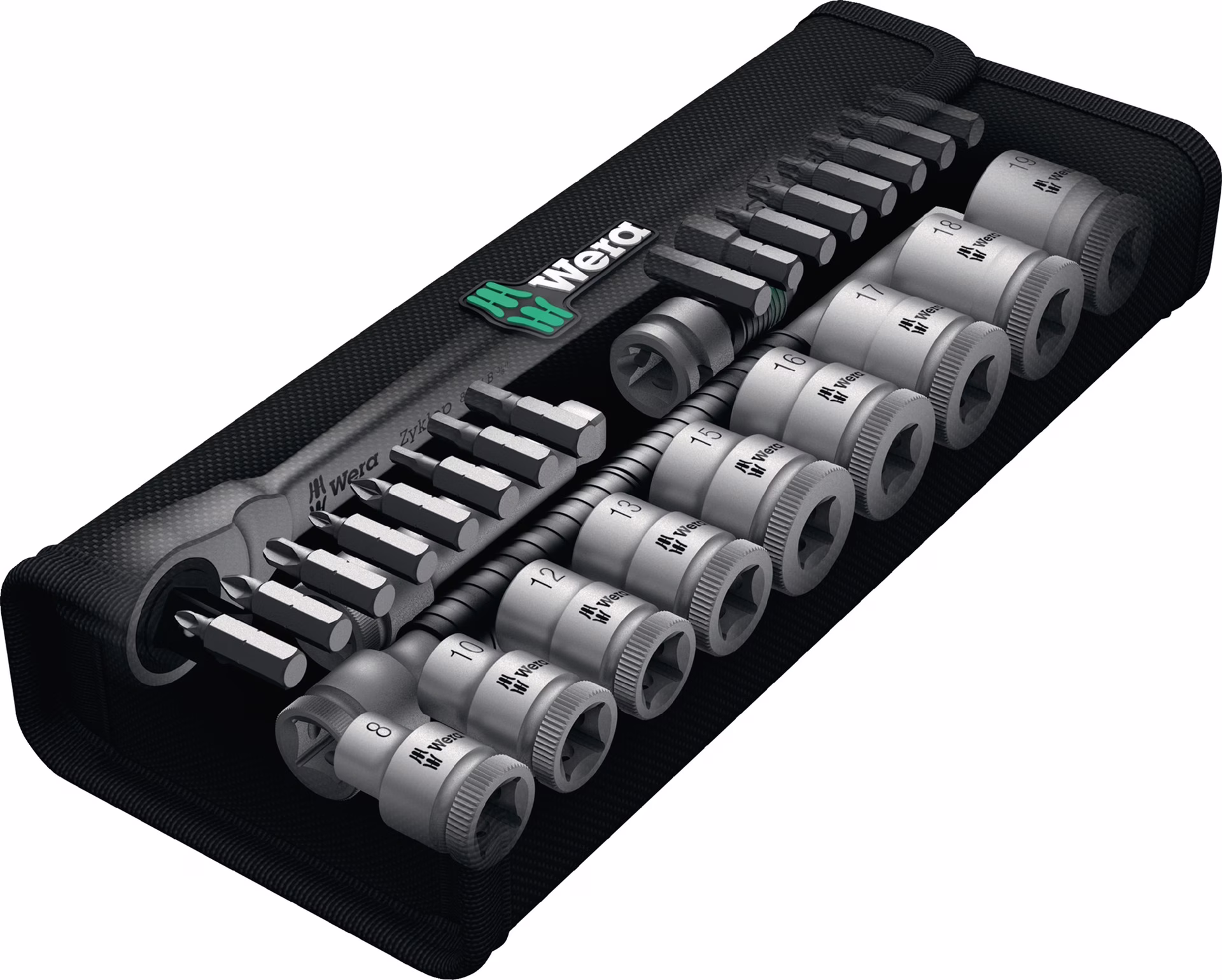 Steckschlüsselsatz Zyklop Metal 29-tlg.3/8 Zoll SW 8-19mm Z.72 6KT