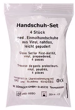 Handschuh-Set 1010073 groß Vinyl 4 St./Pack.