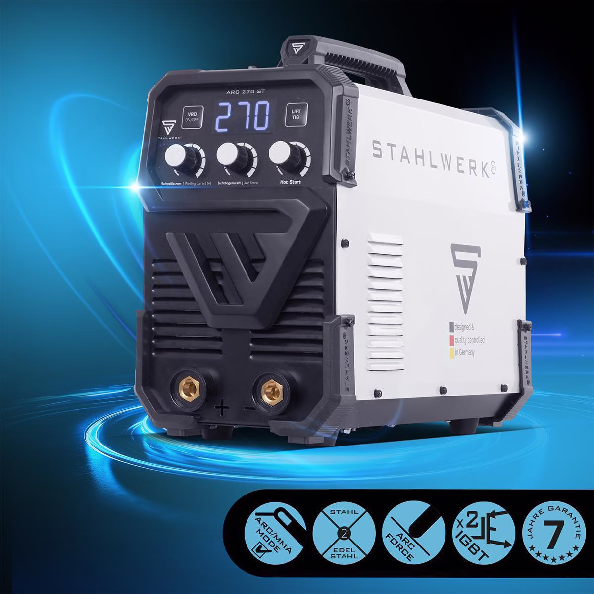 Elektrodenschweißgerät ARC 270 ST Einzelgerät m.Zub