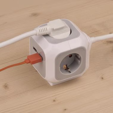 Steckdosenwürfel ALEA-Power 1150100 4fach +2xUSB