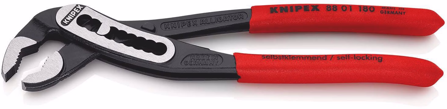 Wasserpumpenzange Alligator® L.180mm Spann-W.36mm pol.Ku.-Überzug