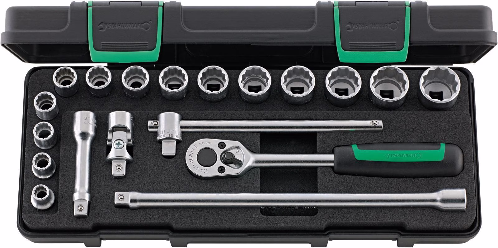 Steckschlüsselsatz 45/14/5i 19-tlg.3/8 Zoll SW 8-22mm Z.30 12KT