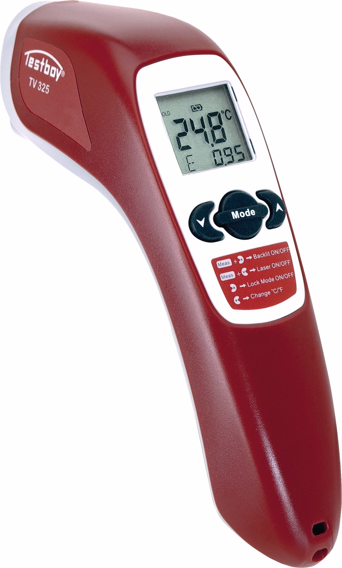 Infrarotthermometer TV 325 -60 b.500GradC 2xTyp AAA