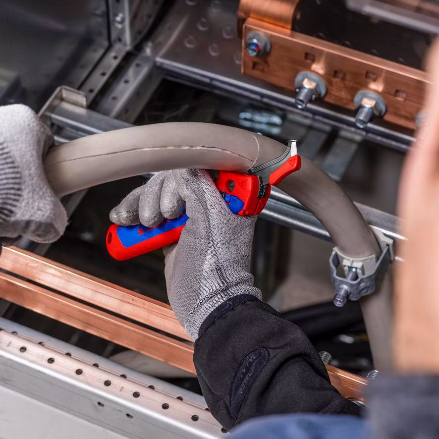 Abmantelungsmesser Gesamt-L.146mm m.Hakenklinge