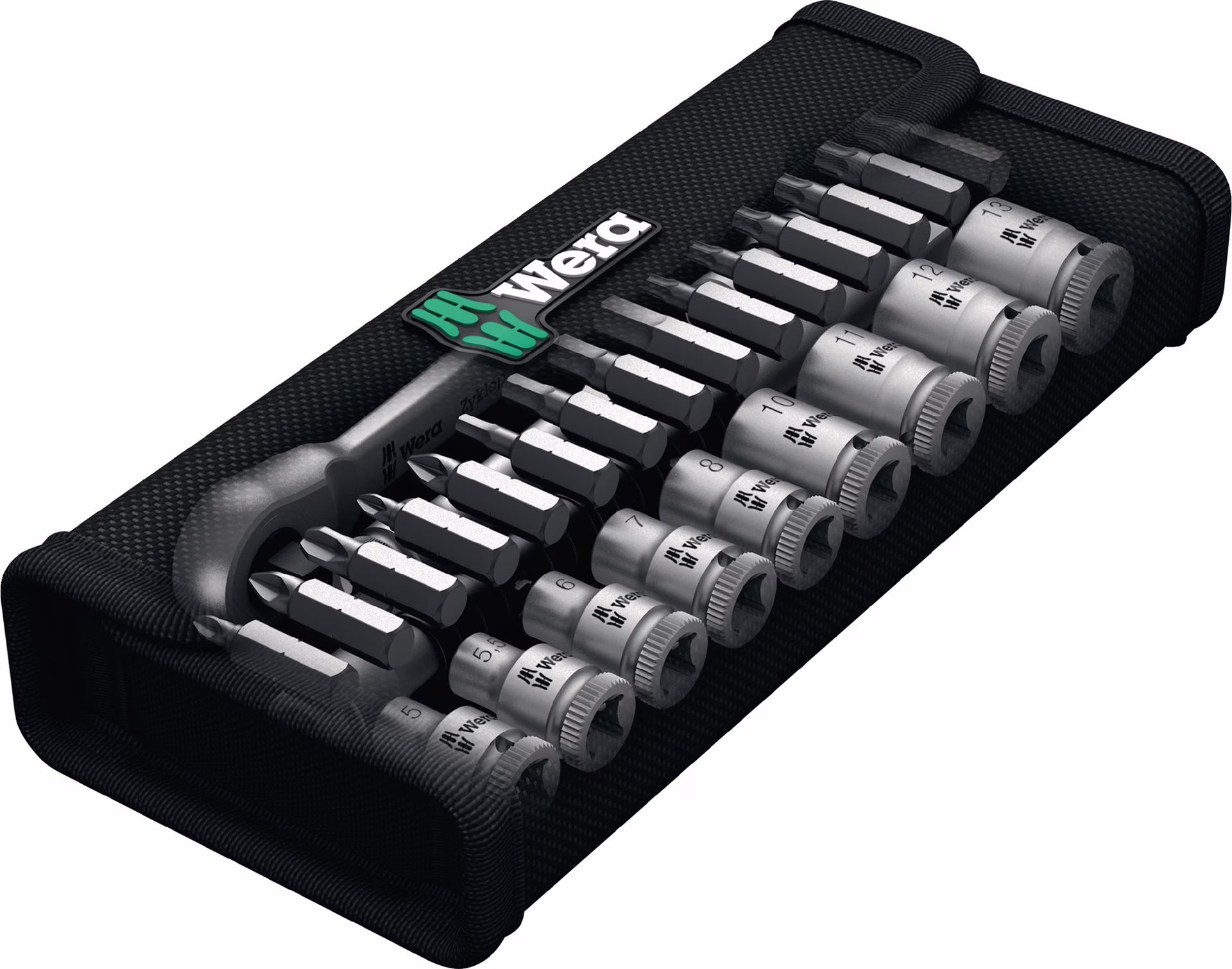 Steckschlüsselsatz 8100 SA 8 Zyklop 28-tlg.1/4 Zoll SW 5-13mm Z.72 6KT