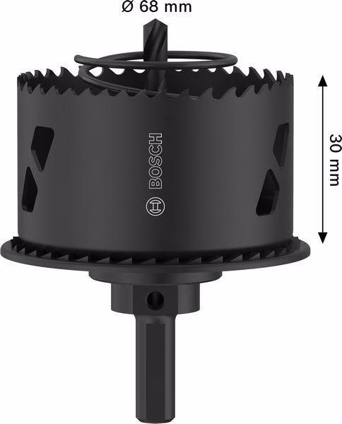 Lochsäge D.68mm m.Lochrandversenker f.Hohlraumdosen