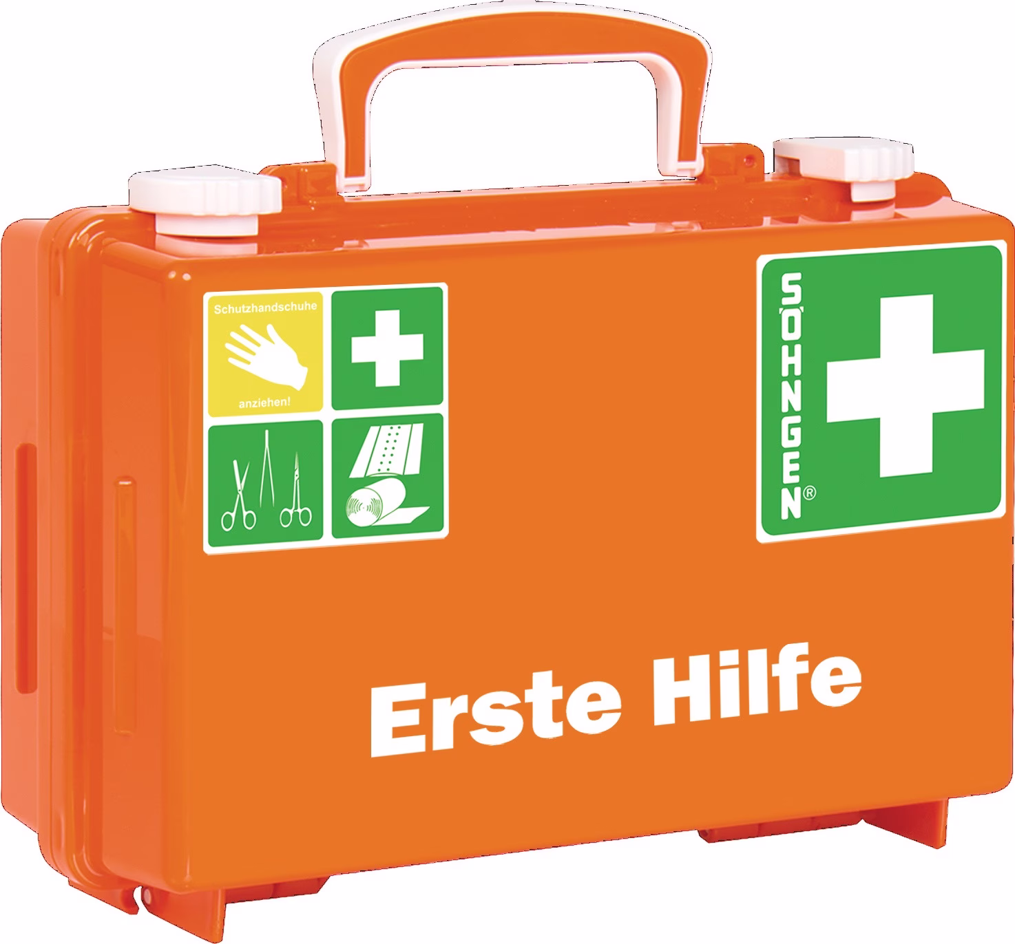 Erste Hilfe Koffer kl.QUICK-CD B260xH170xT110ca.mm orange