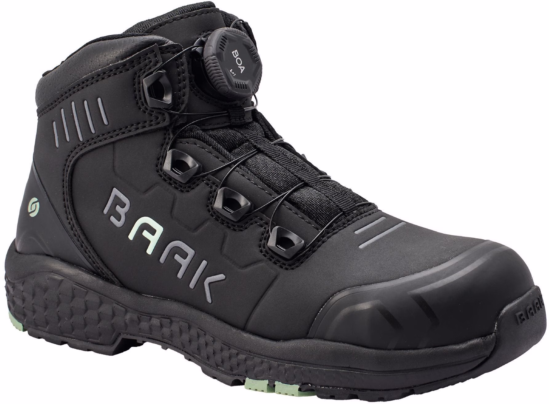 Damensicherheitsstiefel Alessia Gr.35 W.10 schwarz/grün Mikrofaser/TPU
