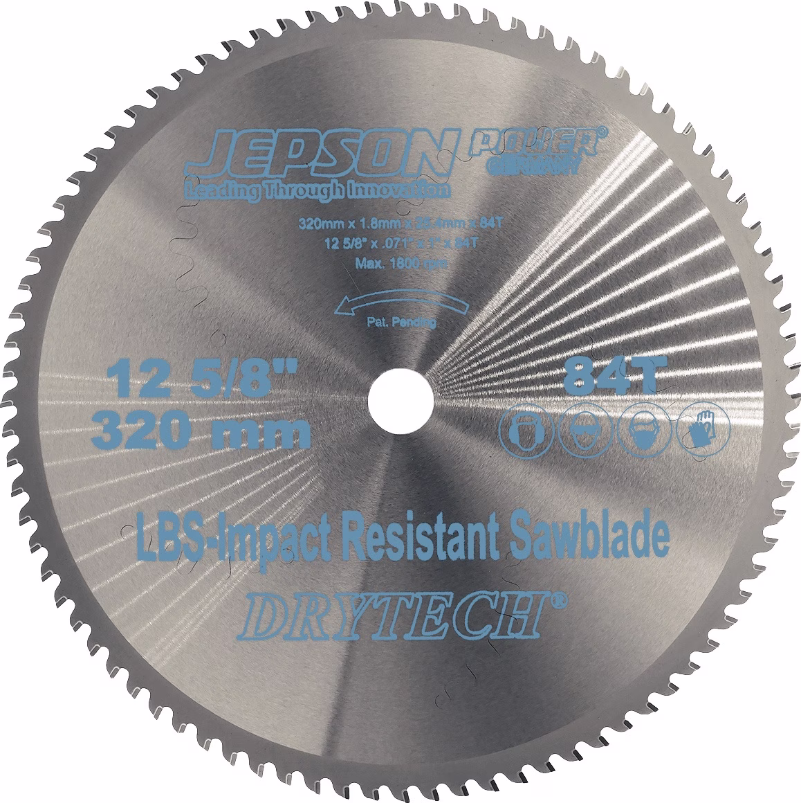 Metallkreissägeblatt Drytech® HM 320/84Z D.320mm B.1,8mm HM Bohrungs-D.25,4mm