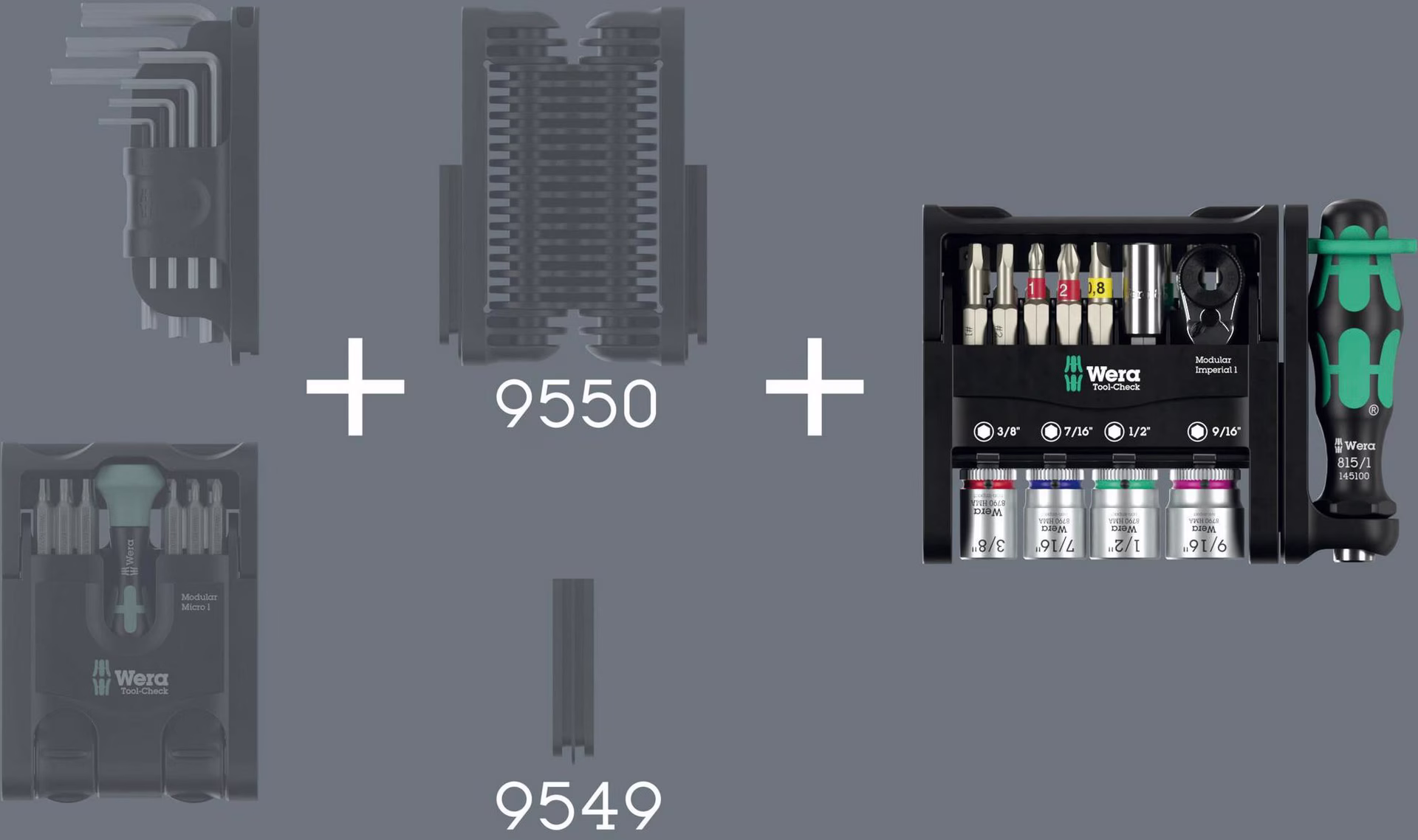 Bitsortiment Tool-Check Modular Imperial 1 21-tlg