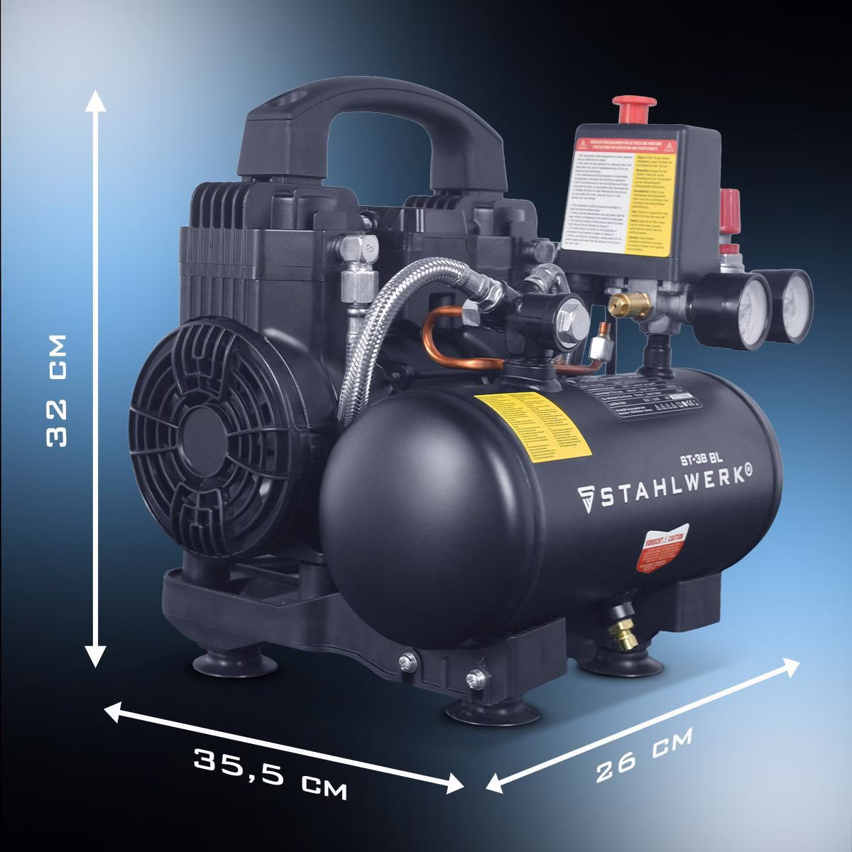 Kompressor ST-38 BL 170l/min 8bar 3l