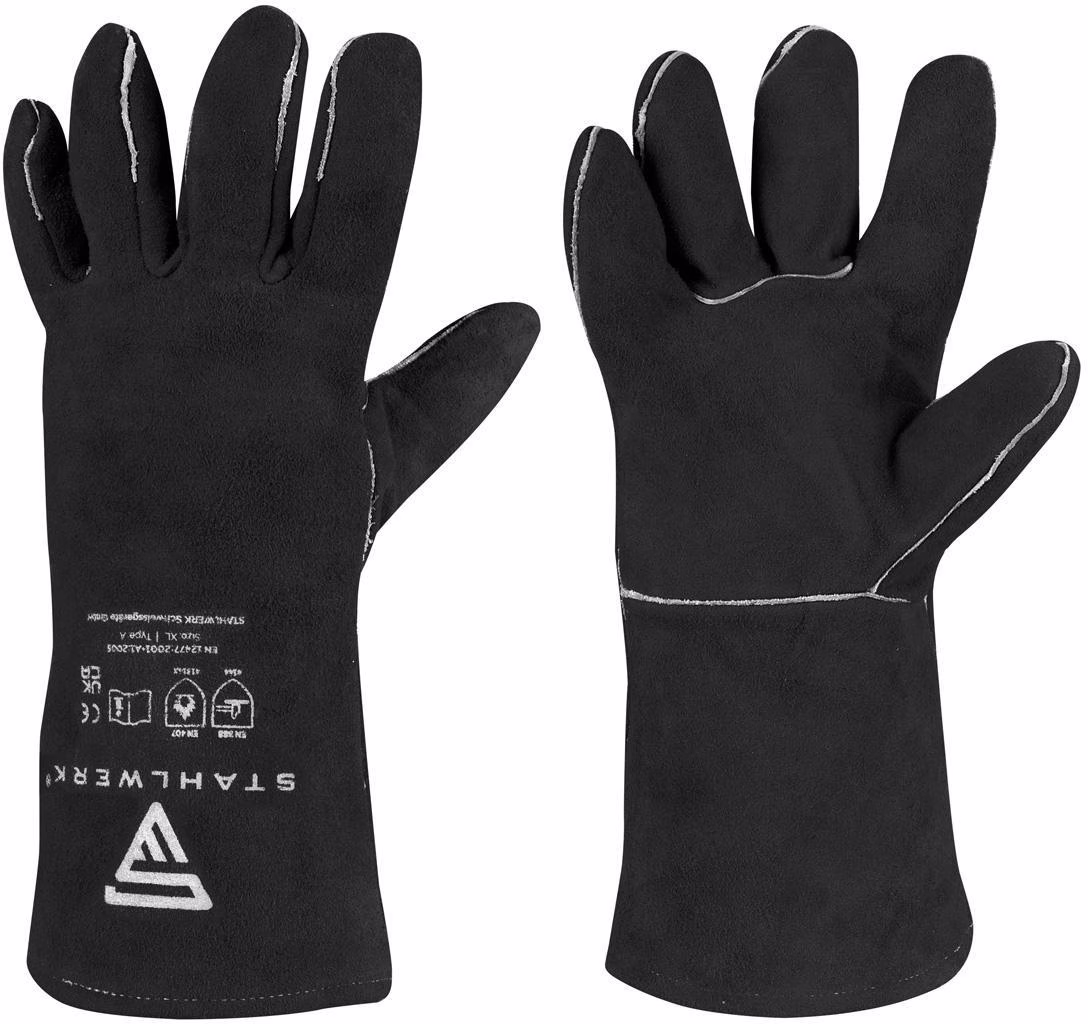 Schweißerhandschuhe Gr.Einheitsgröße:35x15cm Schwarz PSA II