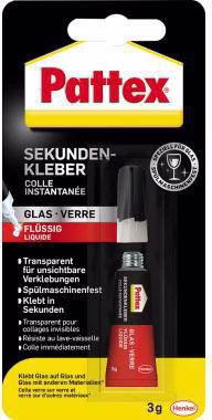 Sekundenkleber PSV1C Glas Flüssig 3g
