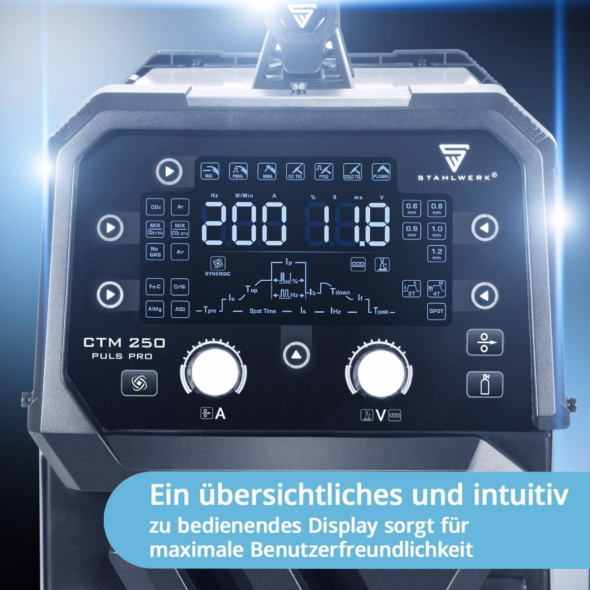 Inverterschweißgerät CTM-250 Puls Pro Einzelgerät m.Zub.3m
