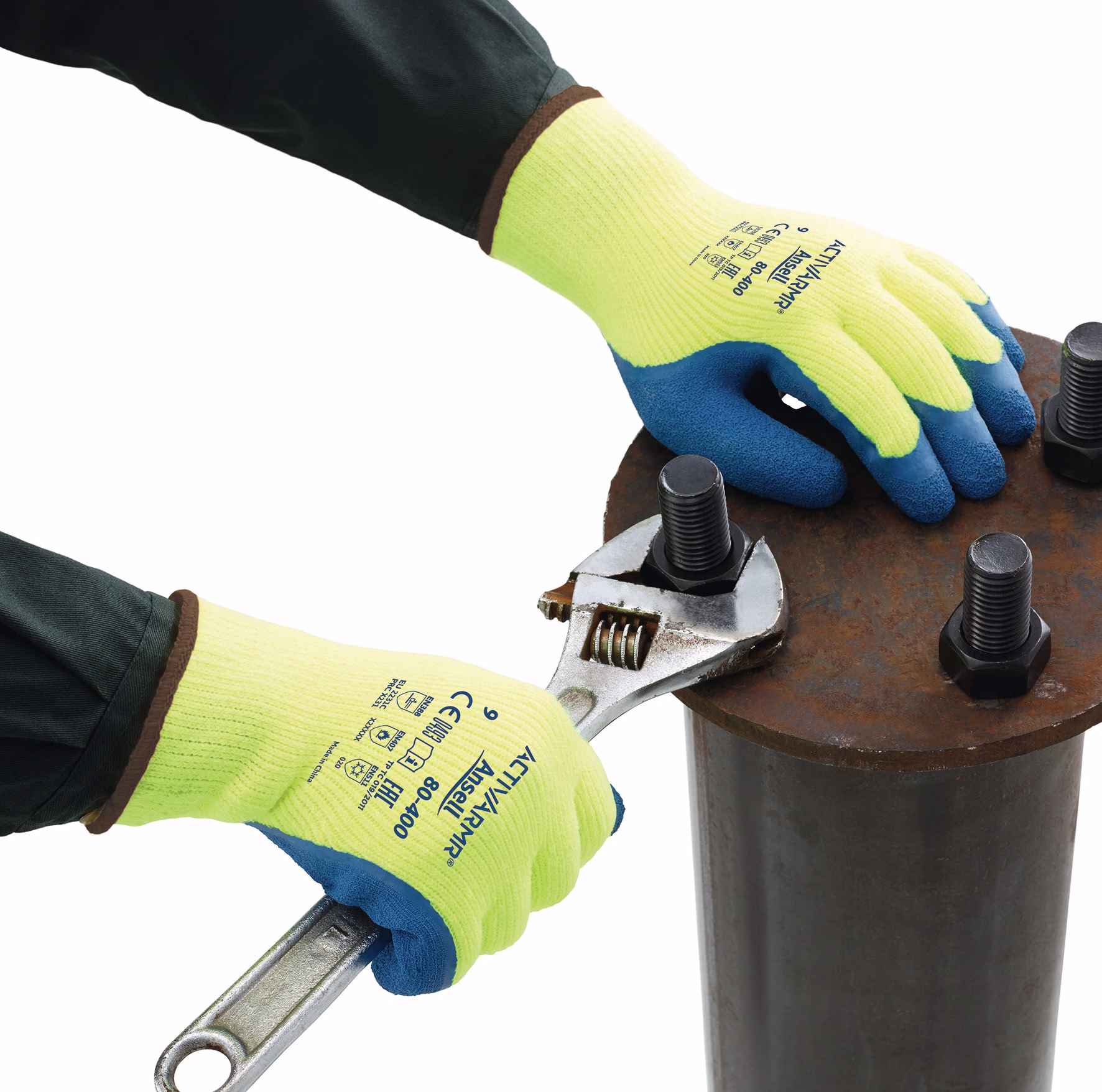Kälteschutzhandschuhe ActivArmr® 80-400 Gr.10 gelb/blau EN 388,EN 511,EN 407