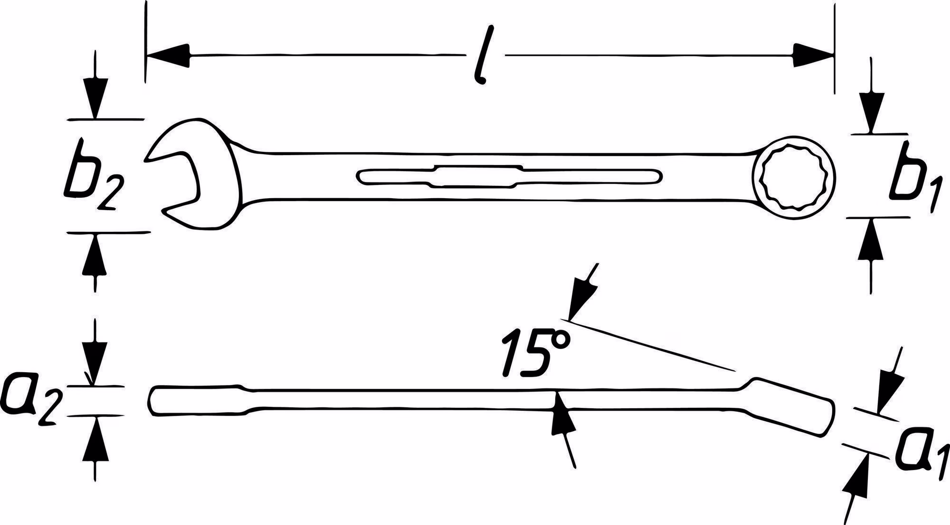 Ringmaulschlüssel 600 LG SW 10mm L.210mm ext.lang Spezialstahl