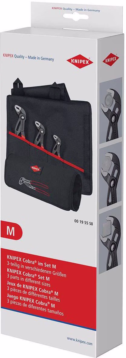 Zangensatz S8 Cobra® Inh.3-tlg.pol.Rolltasche