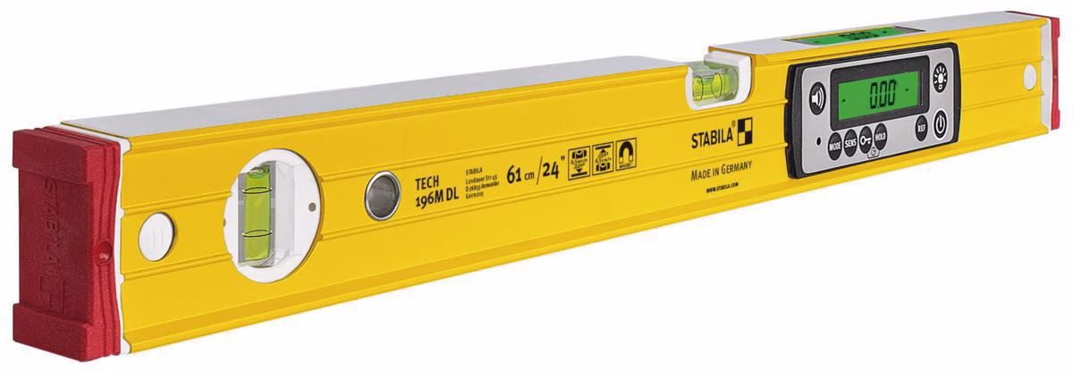 Elektronikwasserwaage TECH 196M DL 61cm Alu.gelb ± 0,5 mm/m ± 0,5 mm/m