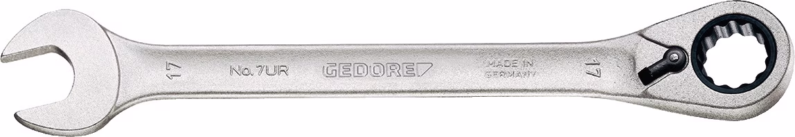 Maulringratschenschlüssel 7 UR umschaltbar, Ringseite 13 ° GEDORE