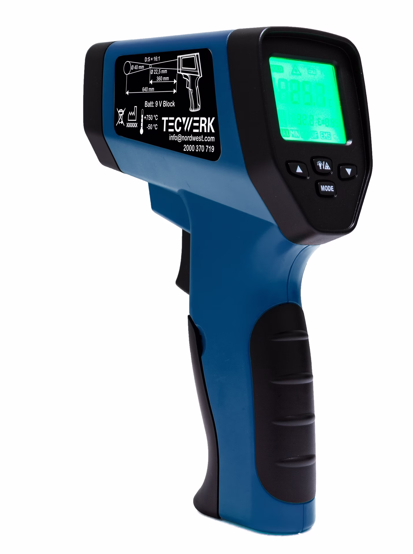 Infrarotthermometer -50 b.ca.750GradC ±2GradC
