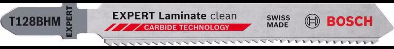 Stichsägeblatt Laminate Clean T 128 BHM Gesamt-L.92mm Zahnt.1,8mm 3 St./Karte