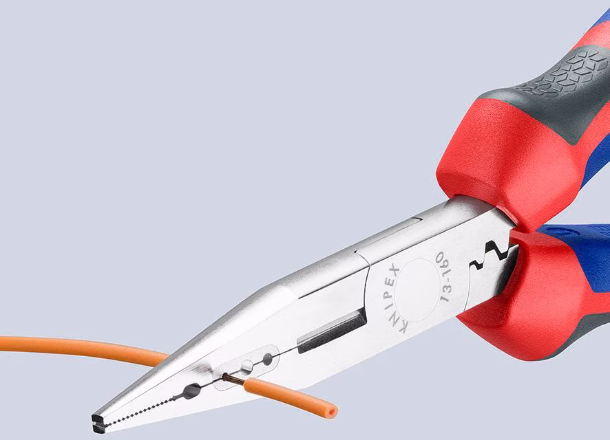 Verdrahtungszange L.160mm 0,5-0,75/1,5/2,5mm² verchr.Comfort-Griff
