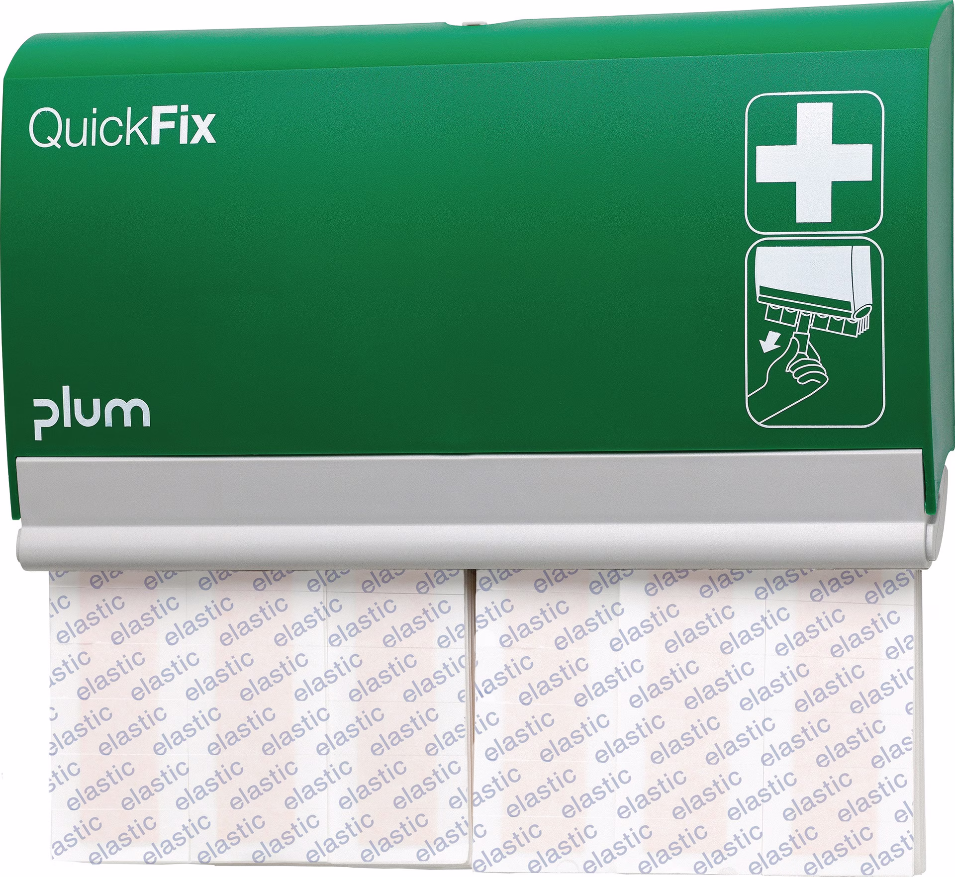 Pflasterspender QuickFix Elastic long B230xH135xT32ca.mm grün