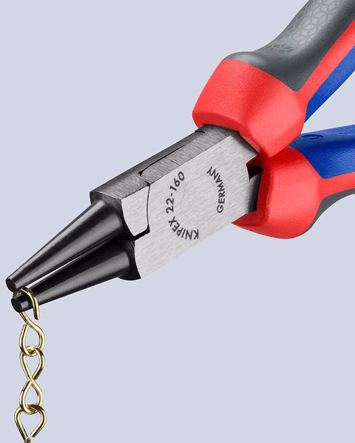 Rundzange L.160mm Kopf pol.Comfort-Griff
