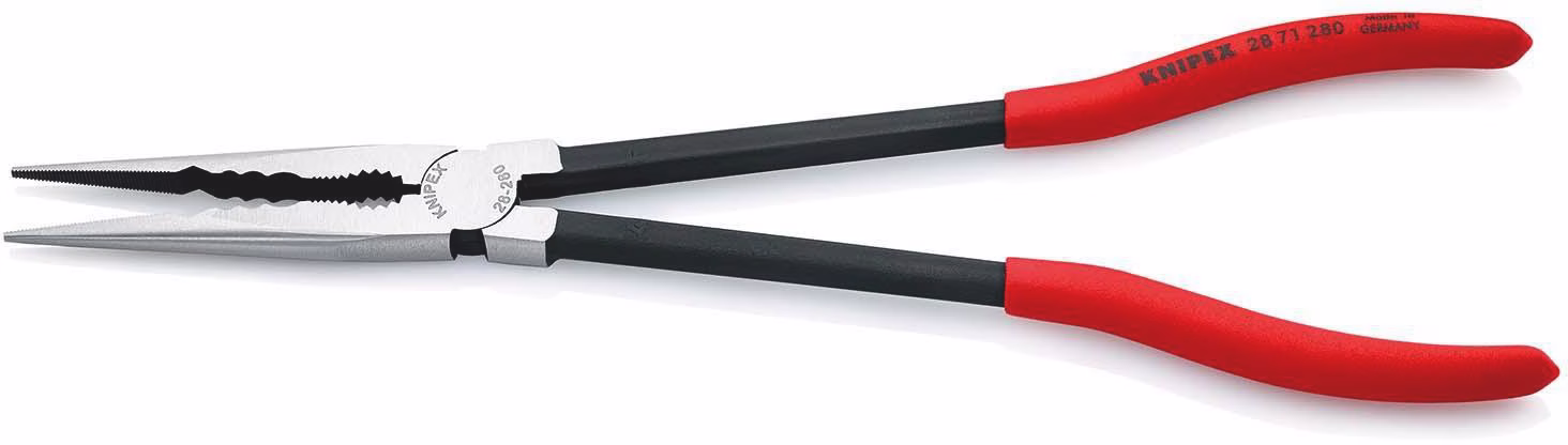 Montierzange L.280mm pol.Ku.-Überzug Spitze ger