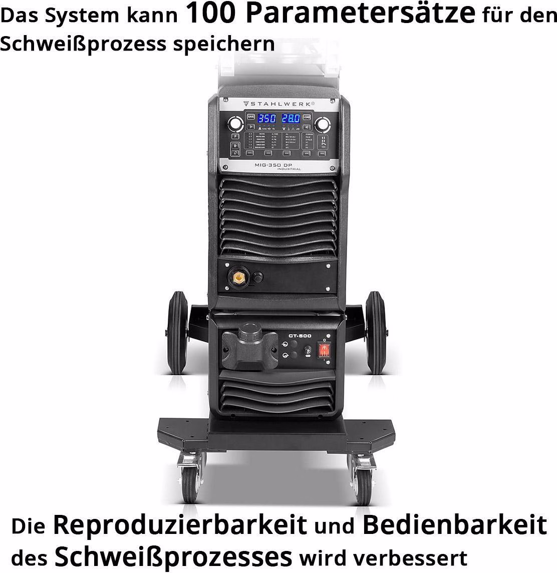 Schutzgasschweißgerät MIG MAG 350 DP IGBT Einzelgerät m.Zub.60-350 A