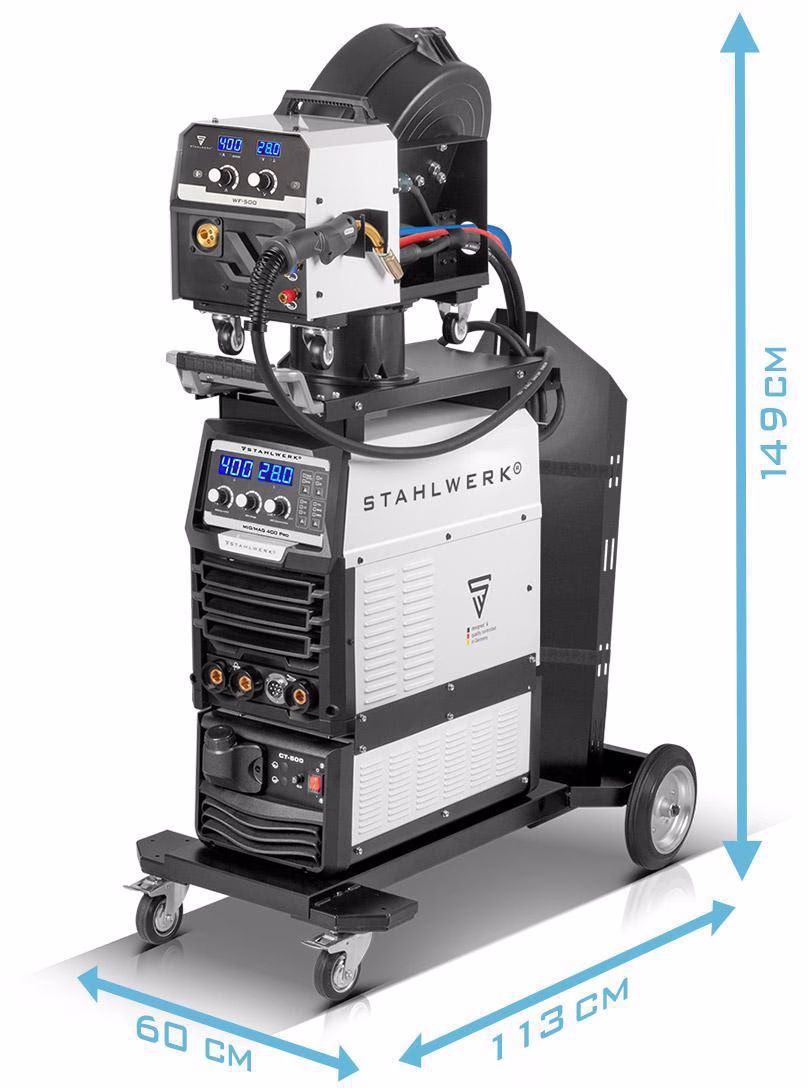 Inverterschweißgerät MIG MAG 400 Pro Einzelgerät m.Zub.3m