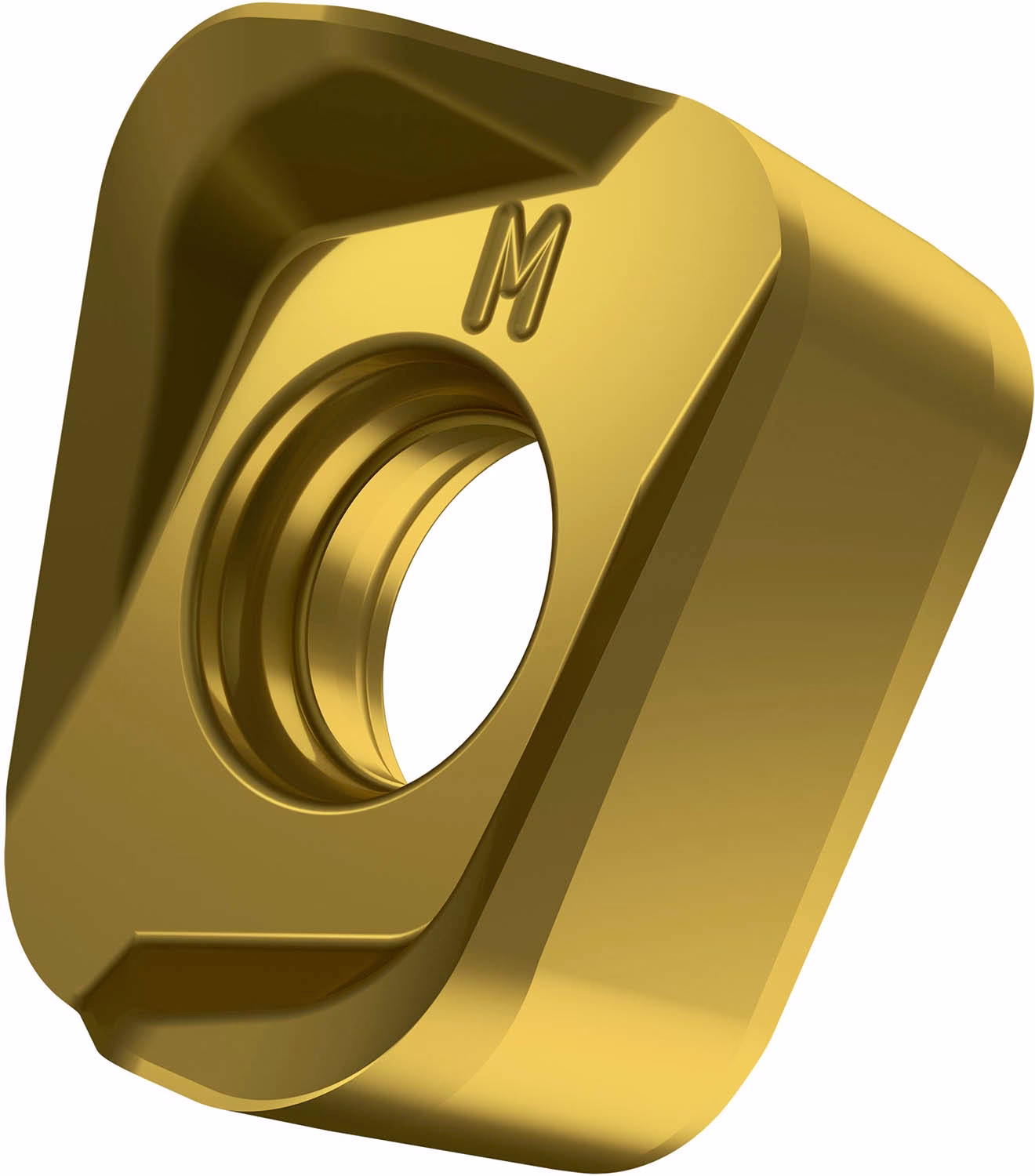 Fräswendeschneidplatte ISO LNGU D.4,5mm PVD beschichtet Gold