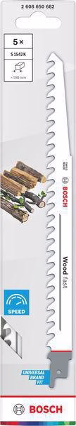 Säbelsägeblatt S 1542 K L.240mm B.19mm TPI 3 8,5mm 5 St./Karte