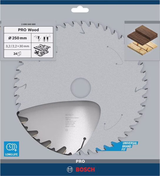 Kreissägeblatt Speedline Wood AD 250mm Z.24 WZ Bohr.30mm Schnitt-B.3,2mm