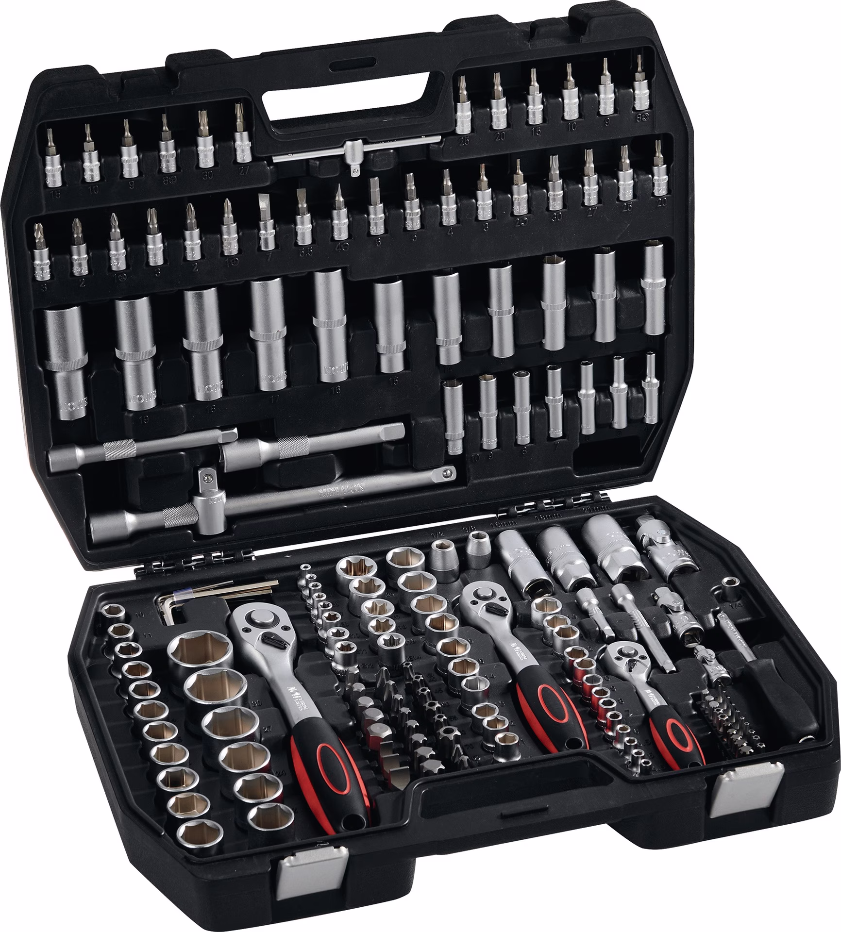 Steckschlüsselsatz 171-tlg.1/4+3/8+1/2 Zoll SW 4-32mm Z.72/72/72 6KT