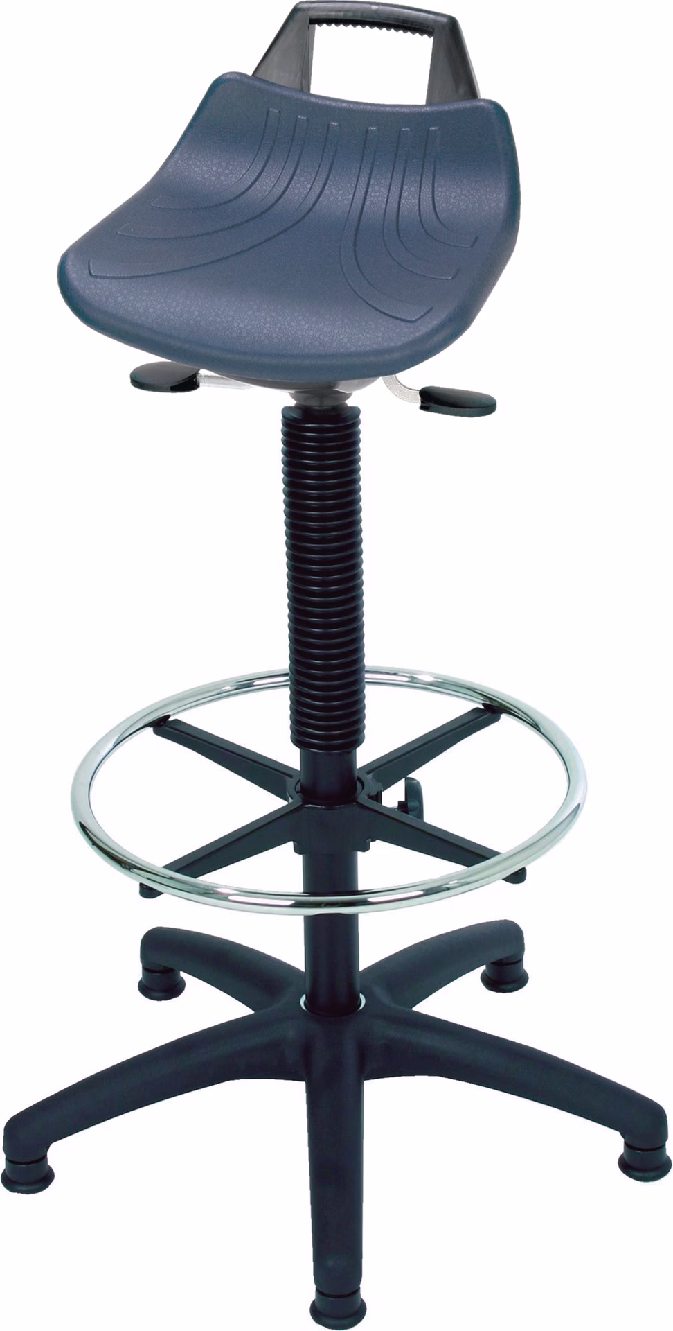 Stehhilfe PU-Integralschaum Sitz-H.610-860mm Ku.-Fußkreuz
