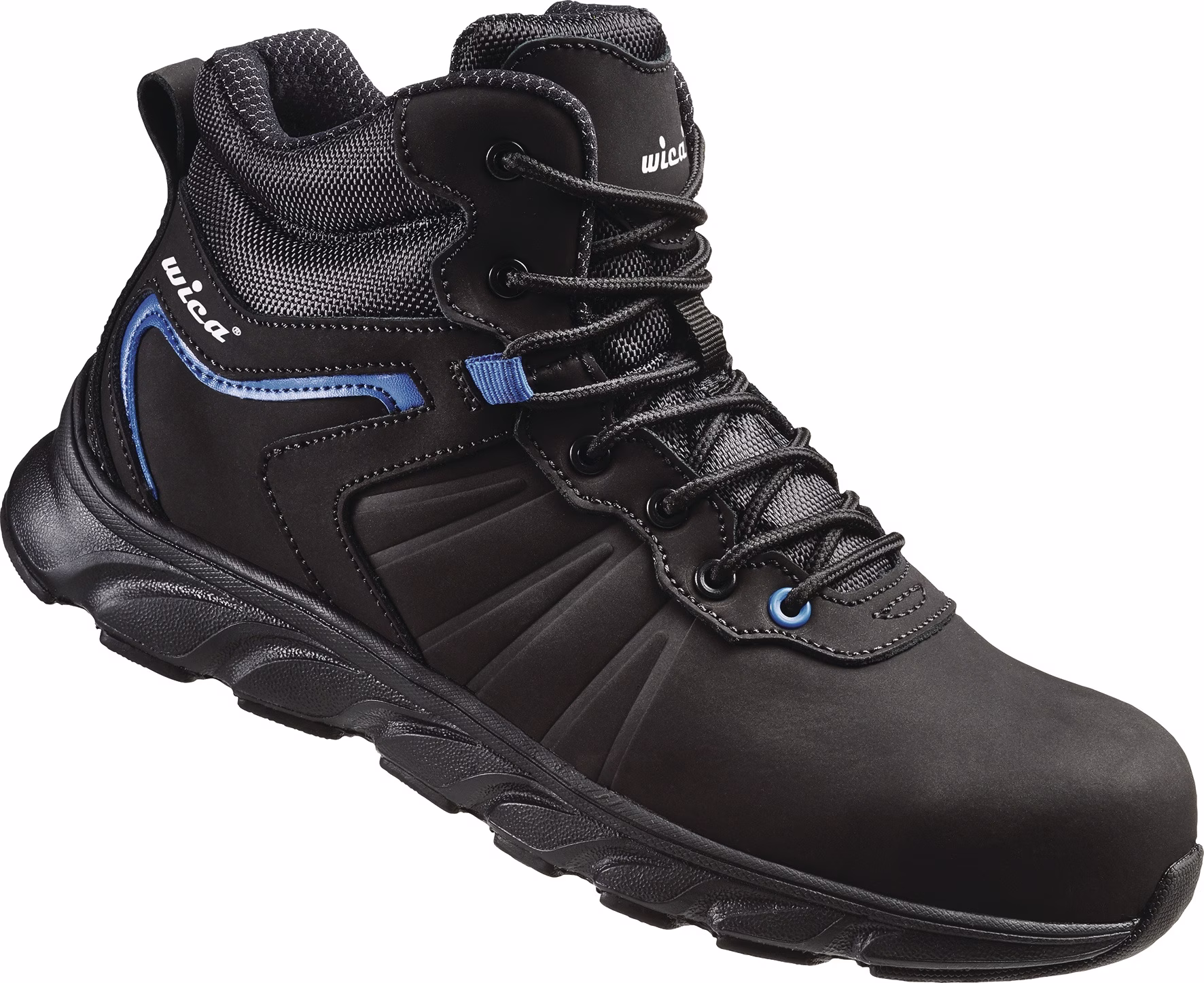 Sicherheitsstiefel Mathi W.10,5 schwarz/blau S3 SRC Leder