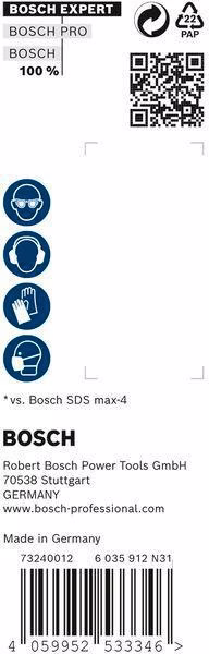 Hammerbohrer Expert SDS max-8X D.12mm Arbeits-L.200mm L.340mm SDS max 5 St