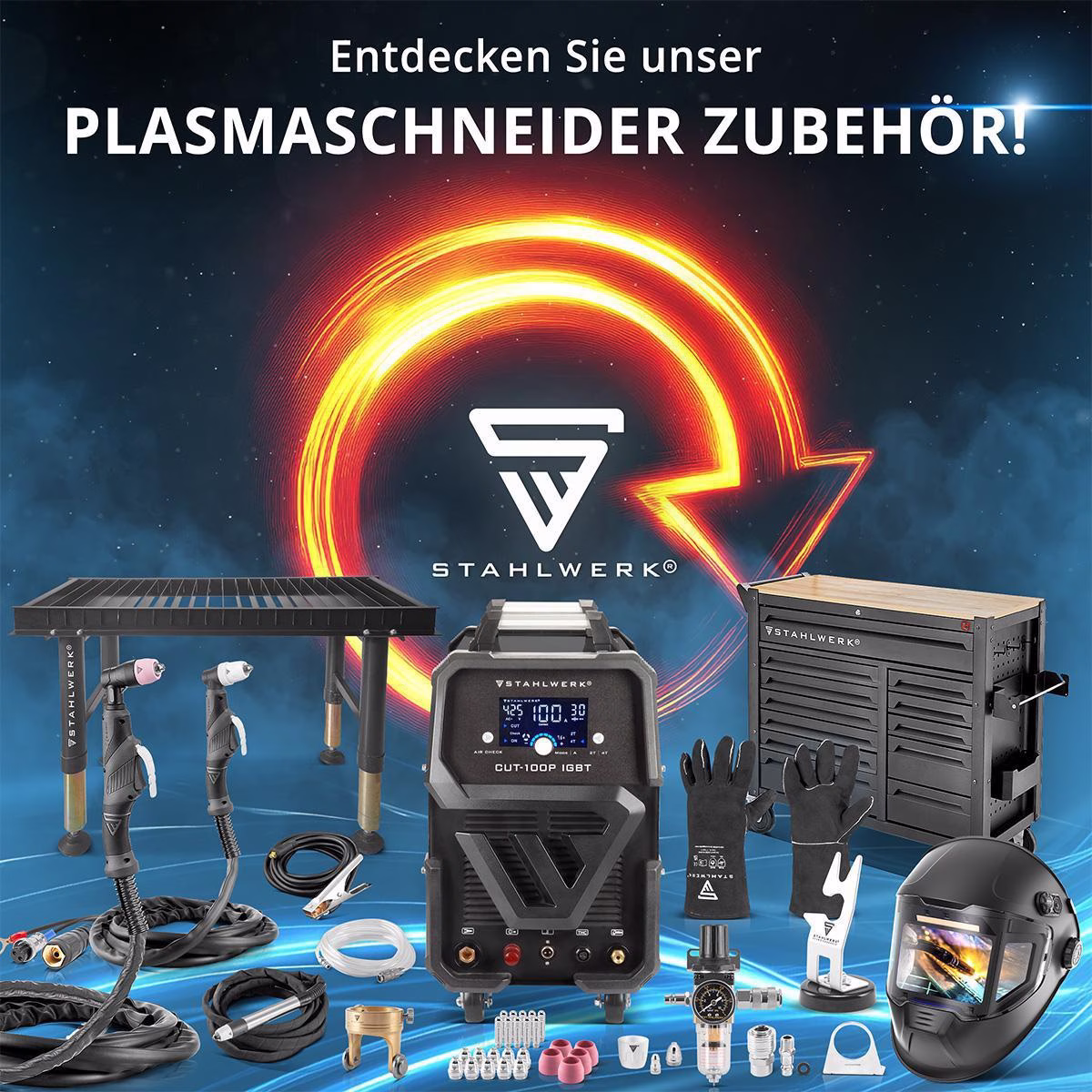 Plasmaschneider CUT 100 P Digital Einzelgerät m.Zub